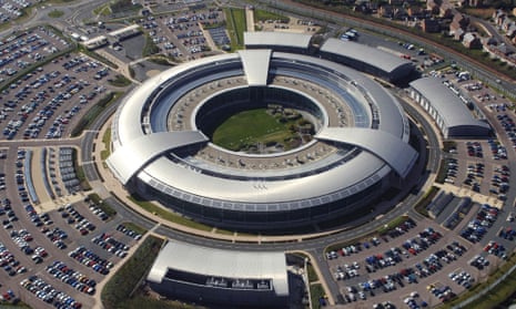 An aerial view of the Government Communications Headquarters (GCHQ) in Cheltenham, Gloucestershire
