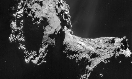surface of the comet