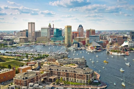 Baltimore skyline and inner harbour