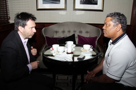 Simon Anholt with Given Lubinda, the former foreign minister of Zambia.