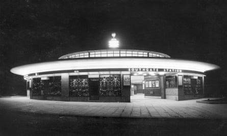 The futuristic station at Southgate, built in 1933.