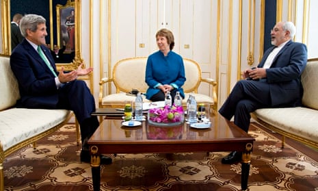 John Kerry, Catherine Ashton and Iran's Foreign Minister Zarif 
