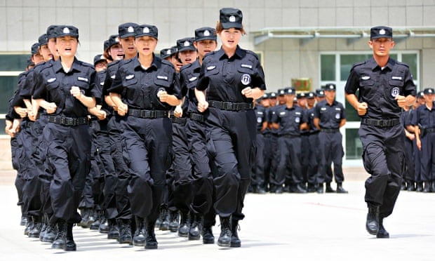 Chinese SWAT team in training