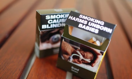 Cigarette packets Australia plain packaging