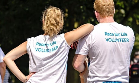 Volunteers at race for life UK