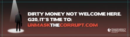 Transparency International billboard ad