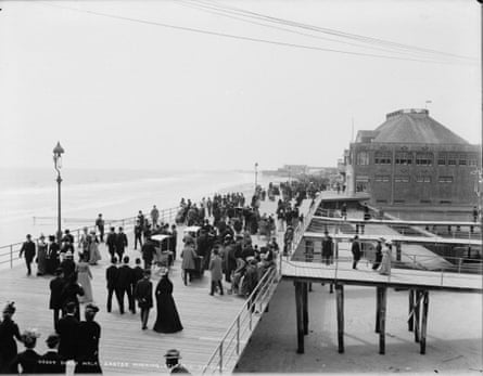 Atlantic City's boardwalk in 1900.