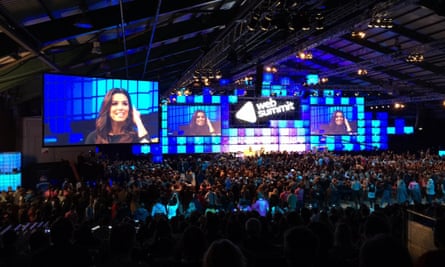 Eva Longoria drew a large (albeit 85% male) crowd at the Web Summit.