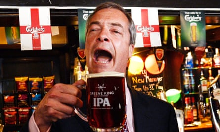 Nigel Farage has become famous for his love of ale on the campaign trail.