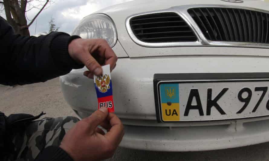 Crimea number plate change