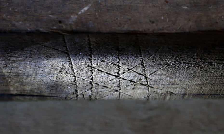 17th-century witch marks under floorboards at Knole in Sevenoaks