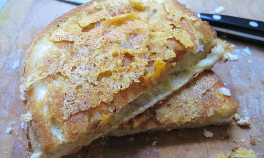 Jamie Oliver's grilled cheese sandwich