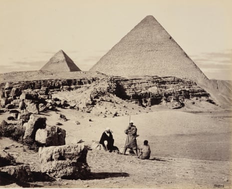 Pyramids at Giza, Cairo 5 March 1862.