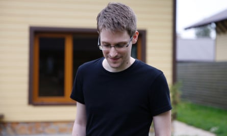 Edward Snowden as he appears in Poitras's film Citzenfour.