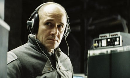 Ulrich Mühe as Stasi captain Gerd Wiesler in the Lives of Others.