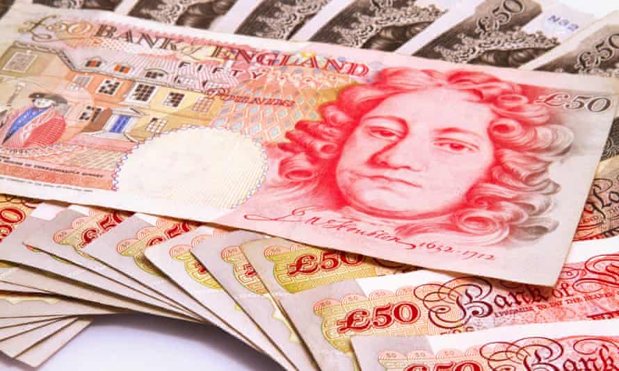 Fifty pound notes