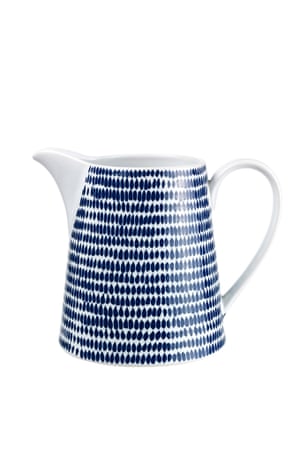  contemporary Indigo Dash stoneware jug