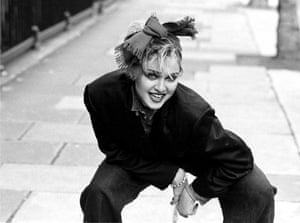 Madonna at a photo session in London, 1983. Picture from; Madonna: Ambition. Music. Style, by Caroline Sullivan, Carlton, 2014