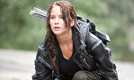 Jennifer Lawrence stars as Katniss Everdeen in the film adaptation of The Hunger Games