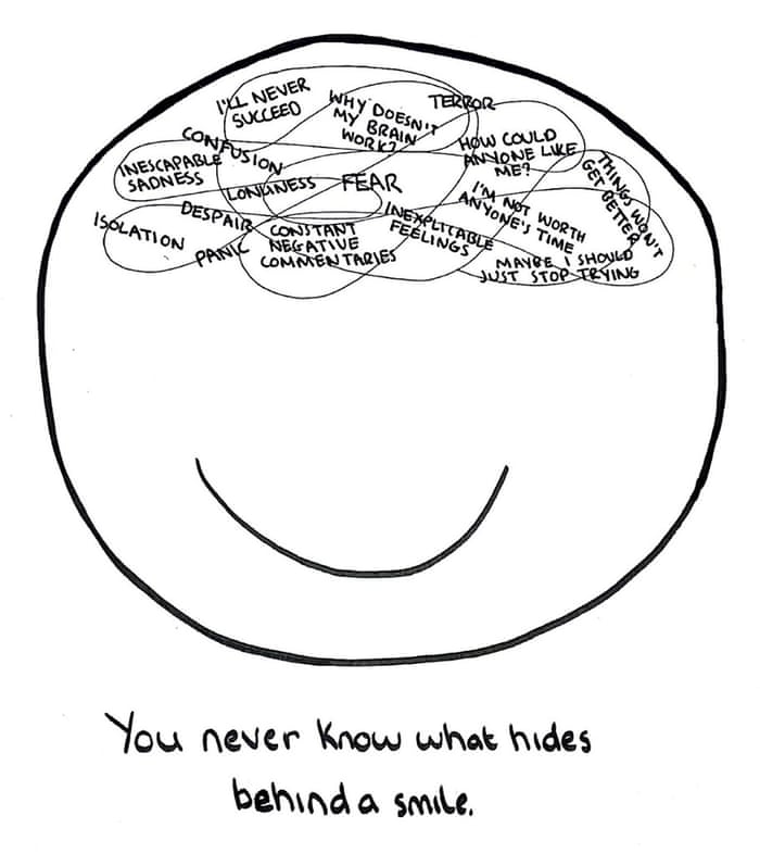 Drawing Through Depression The Doodle Chronicles Christmas Charity Appeal 2014 The Guardian,Anime Girl Lineart Transparent
