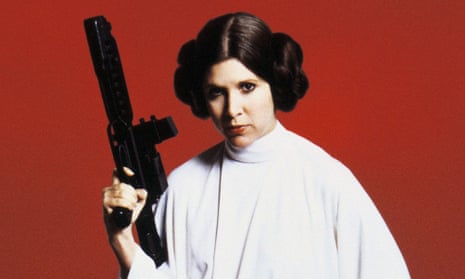 Carrie Fisher's Princess Leia an angry heroine "whose anger was ultimately sublimated to affection".