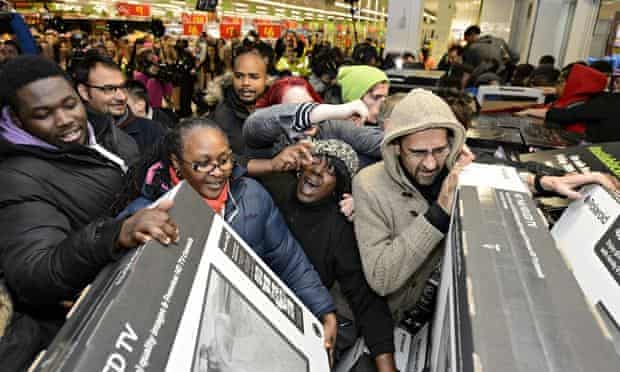 Black Friday Sales at Asda Wembley Superstore, London, Britain - 28 Nov 2014