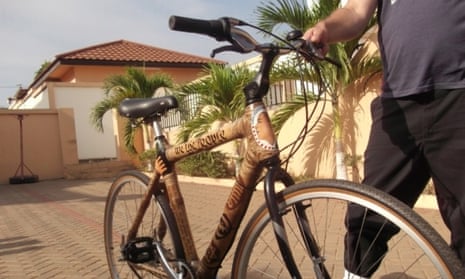 Bernice Dapaah’s bamboo bike. 