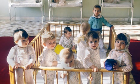 Romania, children in an orphanage in  mid 1990s.