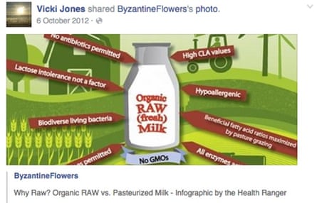 raw milk facebook post