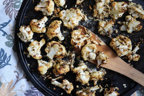 Cookeathope's ingenious roast cauli with anchovy mustard wins the day.