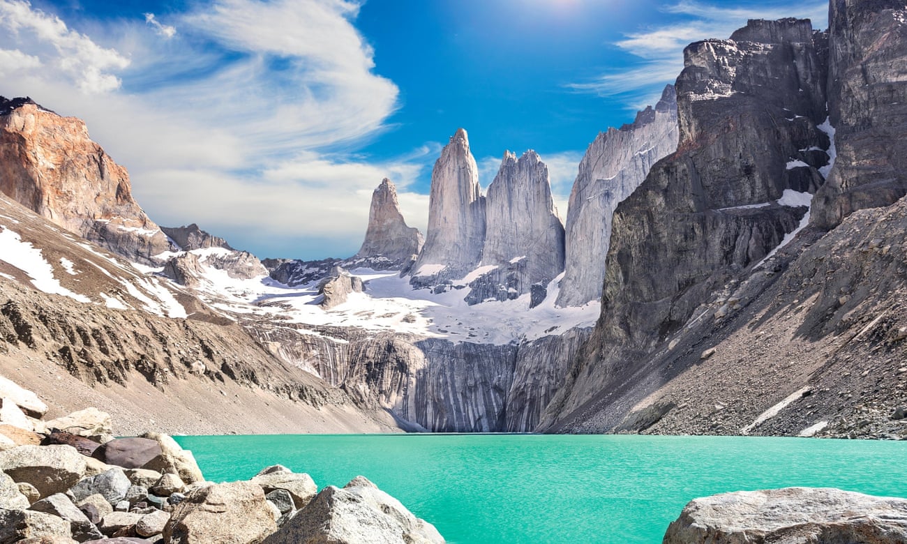 The Torres del Paine mountains in southern Chile