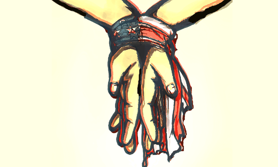 torture hands illustration