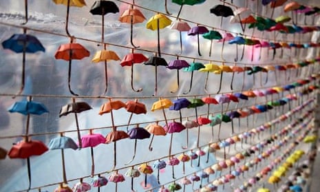 Small paper umbrellas -- symbols of the