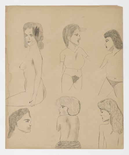 Jockum NordströmBig sister2014Graphite on paperCourtesy David Zwirner, New York/LondonFrom Jockum Nordström: For the insects and the hounds, at David Zwirner