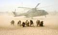 British military helicopter lands in Iraq