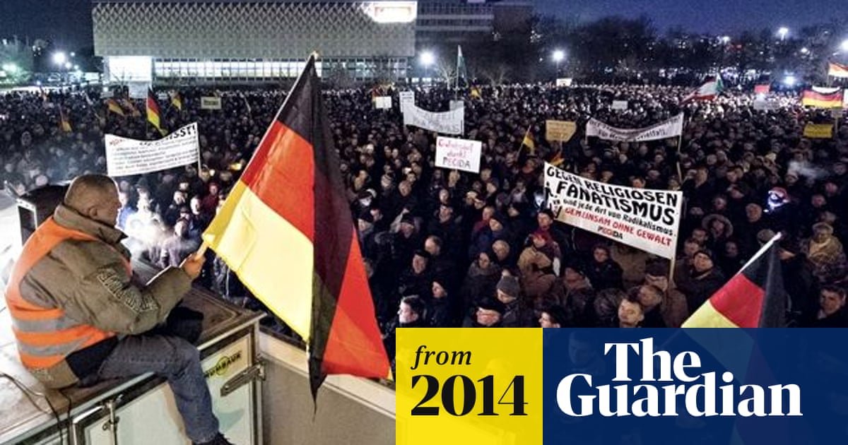 Estimated 15 000 People Join Pinstriped Nazis On March In Dresden Germany The Guardian