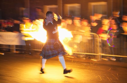 The Fireball Ceremony at Hogmanay, Stonehaven, Aberdeenshire