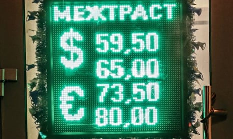Rouble exchange rate Moscow