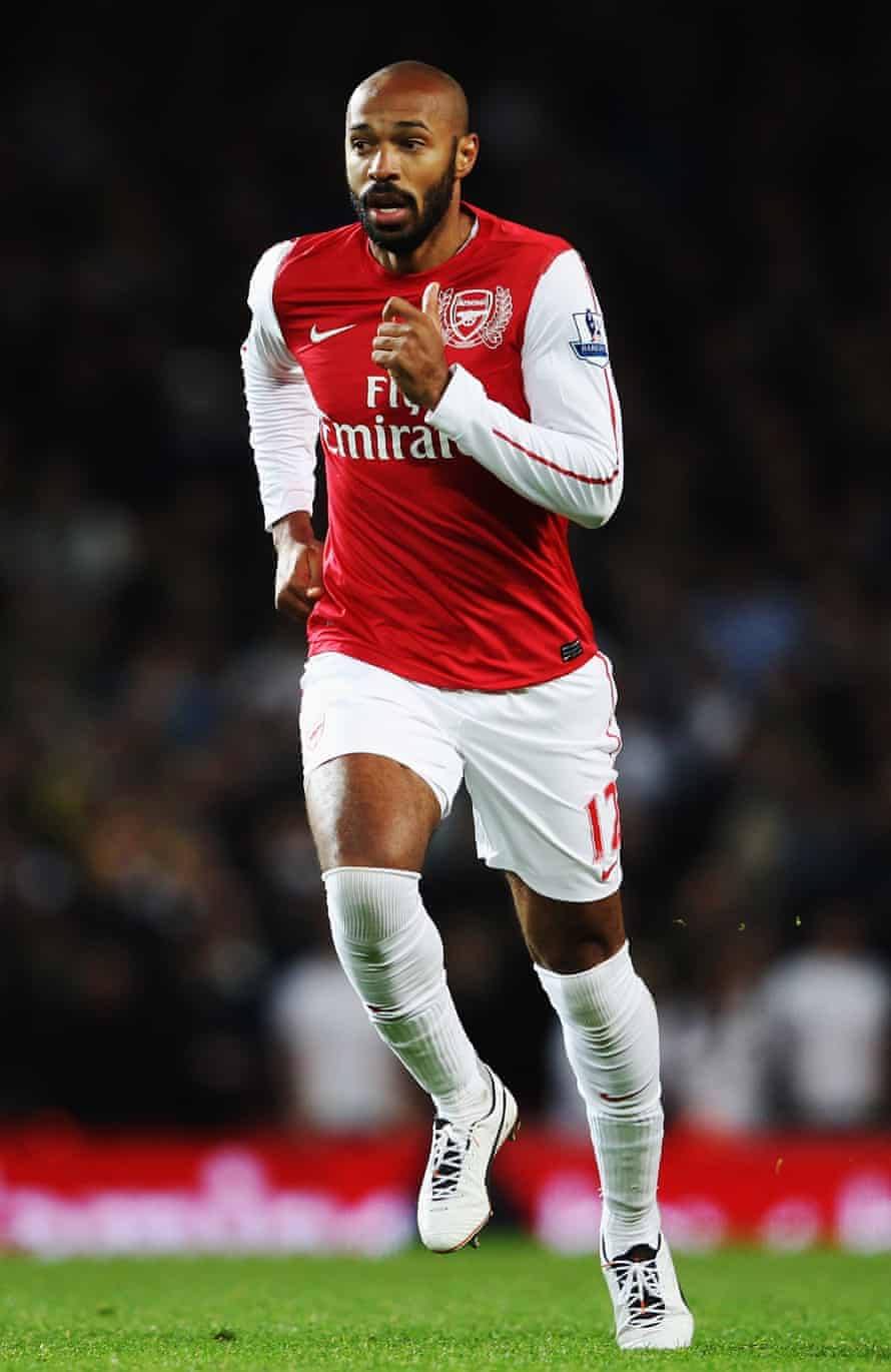 Thierry Henry in his trademark over-the-knee socks