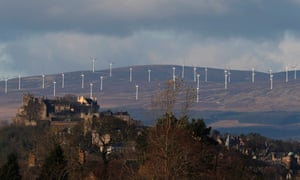 Wind turbines turn at the Braes of Doune Wind Farm near Stirling Castle, Scotland December 5, 2014.