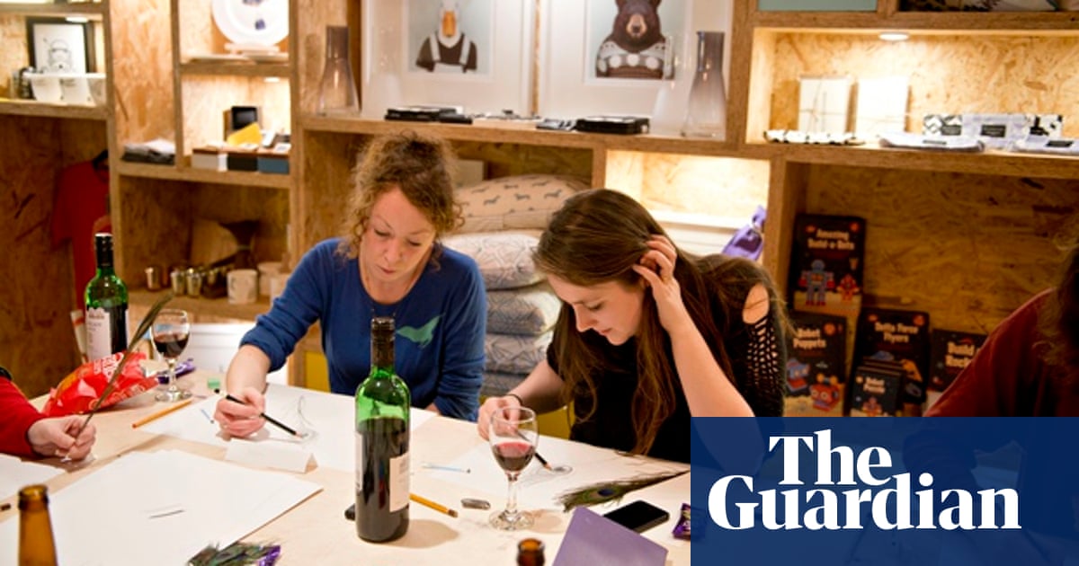 Drink And Draw Classes Art And Alcohol Can Be A Good Mix Life And Style The Guardian