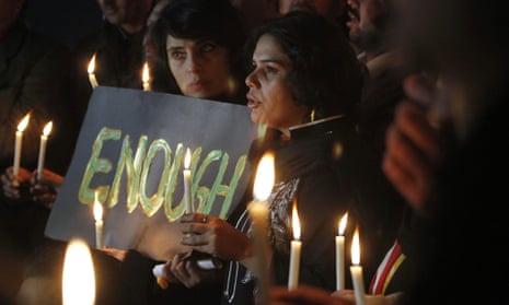 A candle light vigil in Islamabad, for the victims of the school attack in Pesharwar