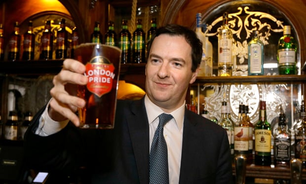 Chancellor George Osborne has reasons to be cheerful.
