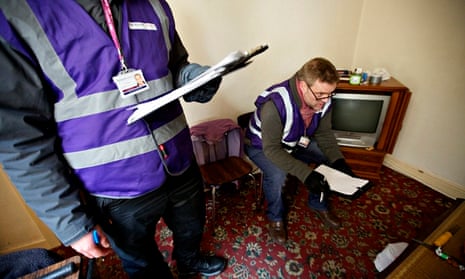 Housing enforcement officers inspecting rental premises in Blackpool