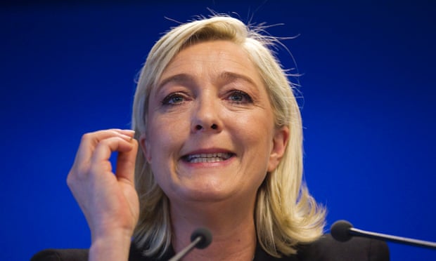 French far-right National Front (FN) party's president Marine Le Pen