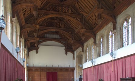 The great hall, which dates back to Tudor times when Eltham was the home of the future Henry VIII.