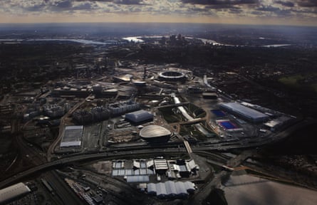 A view of the London Olympic Park in February 2012.