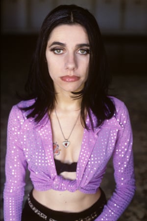 PJ Harvey, 1995. Another colour photo by Jane of the singer/songwriter