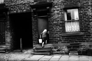 A back street in the town of Batley, Yorkshire, 1974