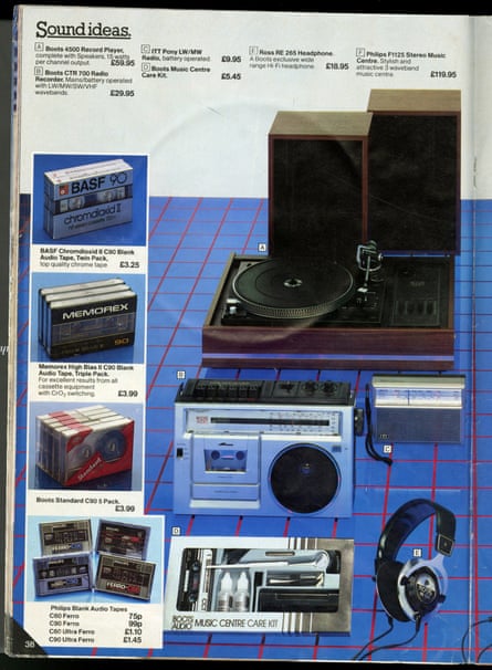 1982 Boots catalogue audio section